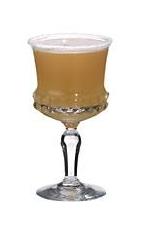 A Taste of Honey Cocktail - A Taste of Honey Cocktail is made from Bourbon, lemon juice and honey, and served in a cocktail glass.