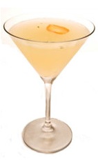 Bossa Nova Martini - The Bossa Nova Martini cocktail is made from Leblon Cachaca, acai liqueur, lemon juice, ginger, agave nectar and mint, and served in a chilled cocktail glass.