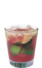 Frangelico Caipiroska - The Frangelico Caipiroska drink is a variation on the Brazilian caipiroska drink. Made with Frangelico, vodka, cranberry juice, lime and sugar, it is served in an old-fashioned glass.