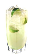 Frangelico Mule - The Frangelico Mule drink is made from Frangelico hazelnut liqueur, lime juice and ginger ale, and served in a highball glass.