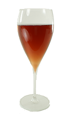 Kir Royale - The Kir Royale is made from Champagne and Cr&egrave;me de Cassis, and served in a wine glass.