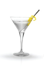 Martini Redesigned - The Martini Redesigned cocktail is made from Finlandia vodka and dry vermouth, and served in a chilled cocktail glass.