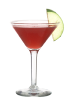 Depth Charge - The Depth Charge cocktail is made from brandy, calvados, lemon juice and grenadine, and served in a cocktail glass.