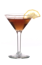 Wembley Martini - The Wembley Martini cocktail is made from gin, dry vermouth, apricot brandy and Calvados, and served in a cocktail glass.