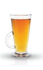 The Grapefruit Tea drink is made from Grapefruit Finlandia vodka and hot tea, and served in an Irish coffee glass.