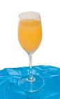 The Morning Joy drink is made from Gin, Cr&egrave;me de Bananes and fresh orange juice, and served in a chilled sour glass.