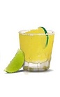 The Cuervo Margarita drink is made from Jose Cuervo silver tequila, lime margarita mix and ice, and served in an old-fashioned glass.